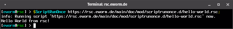 ScriptRunOnce